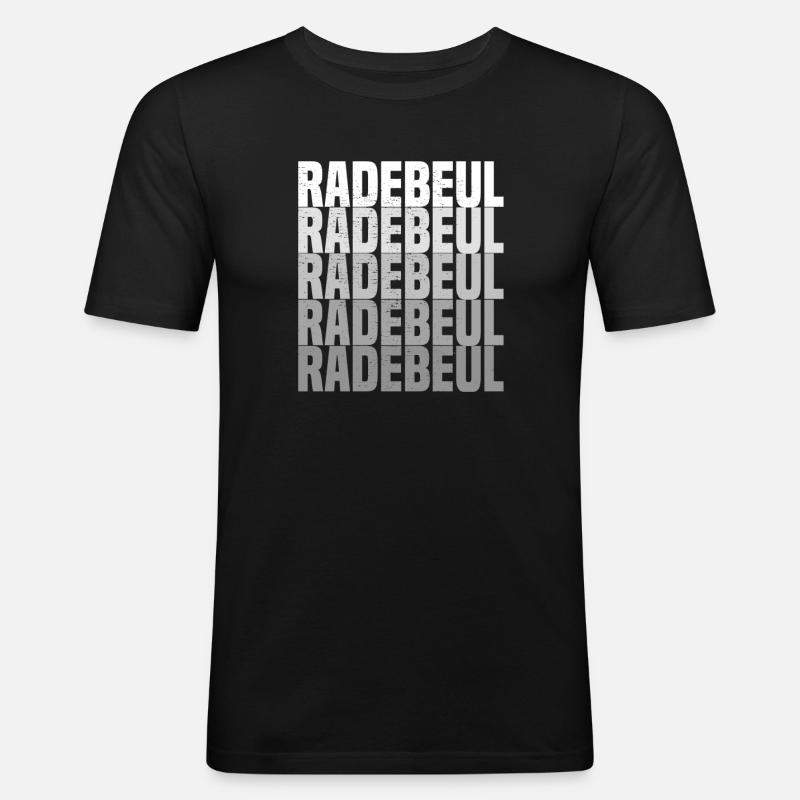 Radebeul - Männer Slim Fit T-Shirt - Schwarz