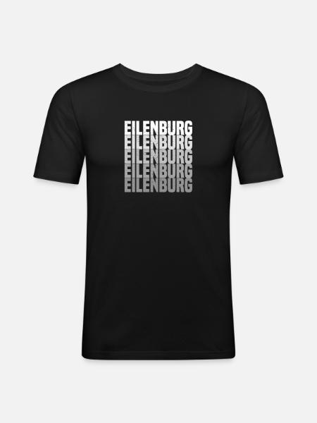 Eilenburg - Männer Slim Fit T-Shirt - Schwarz