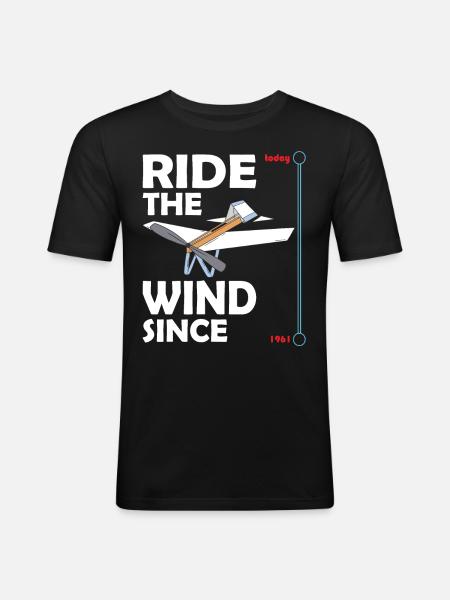National Ride the Wind Day - Men's Slim Fit T-Shirt - black