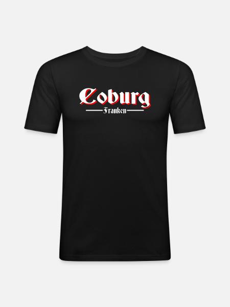 Coburg - Männer Slim Fit T-Shirt - Schwarz