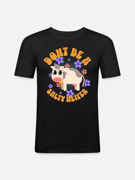 Cow Cows - Men's Slim Fit T-Shirt - black
