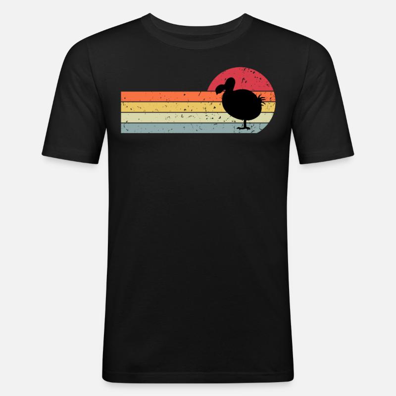 Dodo - Männer Slim Fit T-Shirt - Schwarz