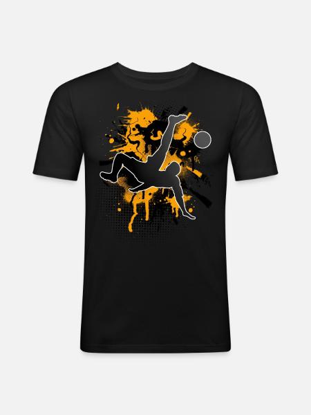 Soccer Soccer Players - Men's Slim Fit T-Shirt - black