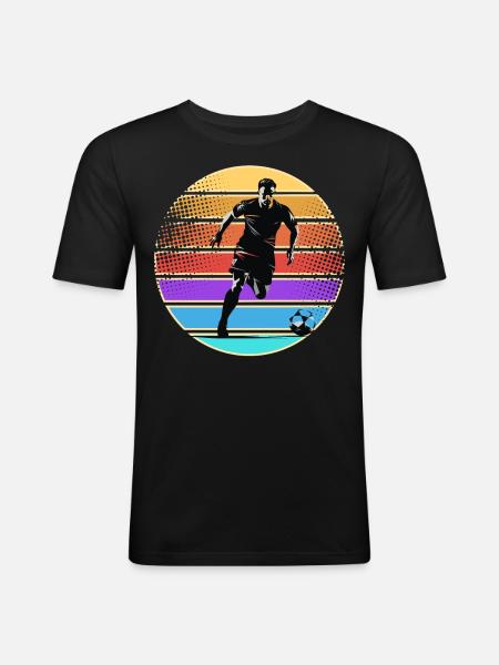 Soccer Soccer Players - Men's Slim Fit T-Shirt - black
