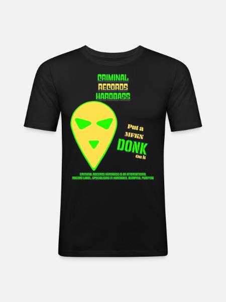 criminal donks love - Men's Slim Fit T-Shirt - black