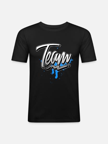 Team - Men's Slim Fit T-Shirt - black