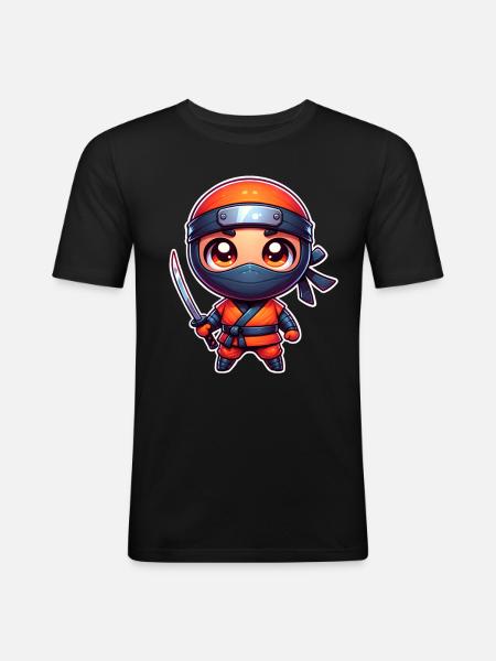 Ninja - Men's Slim Fit T-Shirt - black
