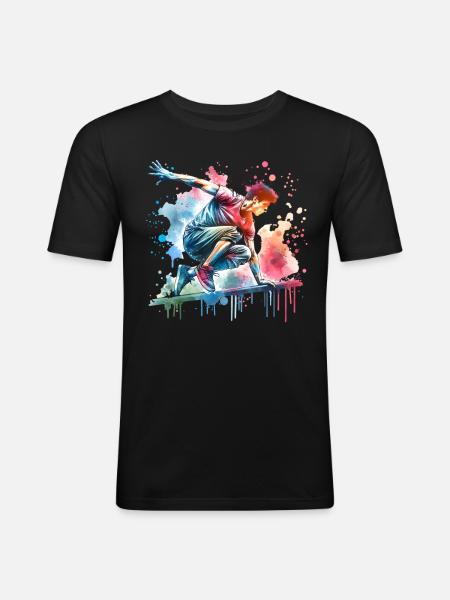 Parkour - Men's Slim Fit T-Shirt - black
