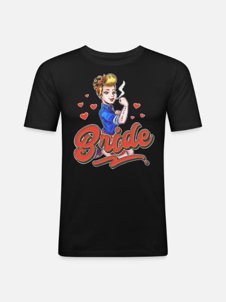 Bride - Men's Slim Fit T-Shirt - black