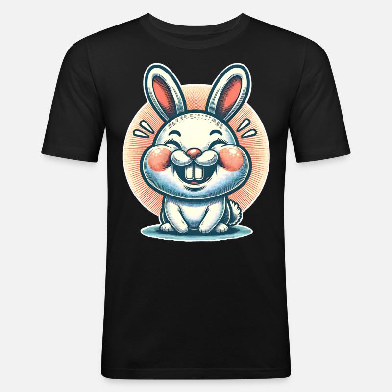 Rabbit Rabbit - Men's Slim Fit T-Shirt - black