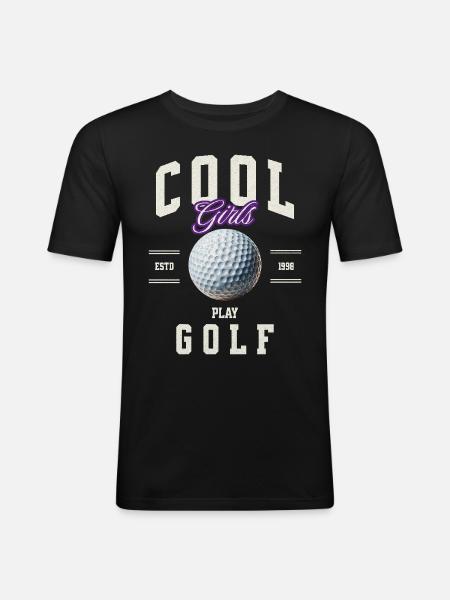 Golf Golfer - Men's Slim Fit T-Shirt - black