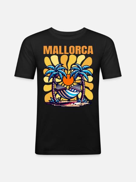 Majorca - Men's Slim Fit T-Shirt - black