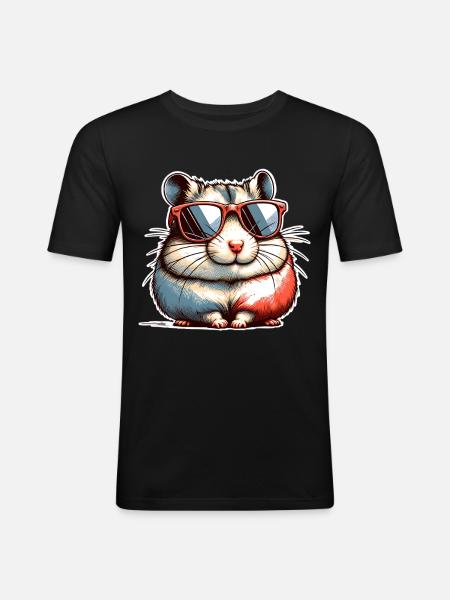 Hamster - Men's Slim Fit T-Shirt - black
