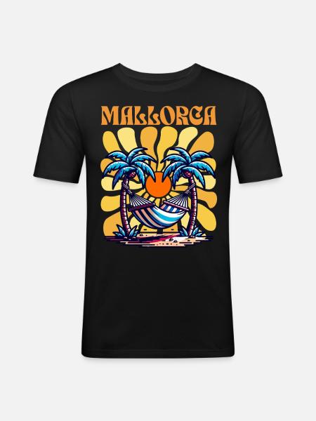 Majorca - Men's Slim Fit T-Shirt - black