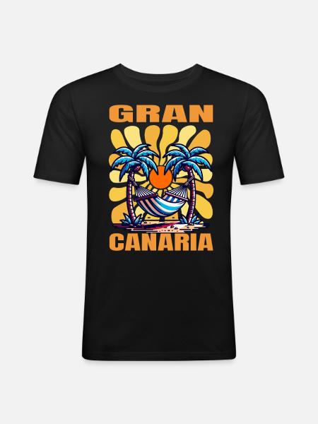 Gran Canaria - Men's Slim Fit T-Shirt - black