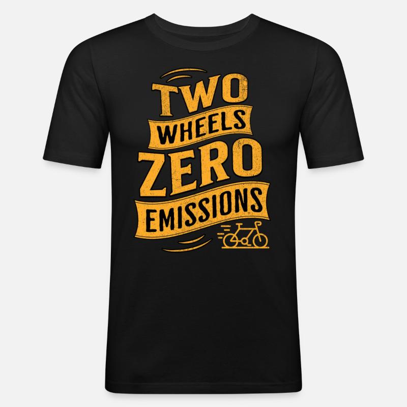 E-Bike E-Biker - Männer Slim Fit T-Shirt - Schwarz