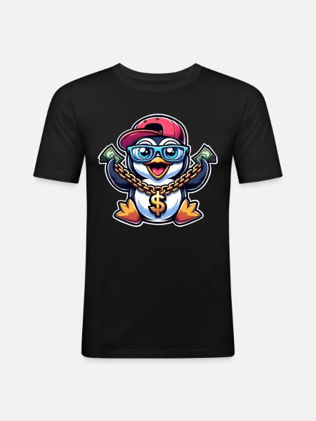 Penguin - Men's Slim Fit T-Shirt - black