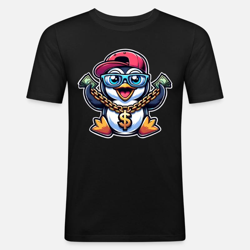 Penguin - Men's Slim Fit T-Shirt - black