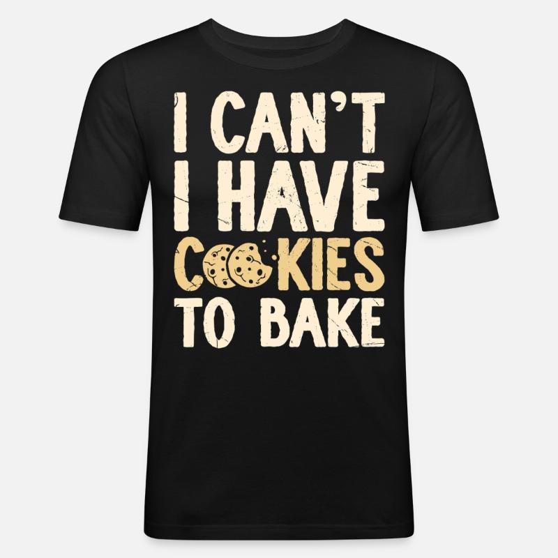 Baking Baker Bakery - Men's Slim Fit T-Shirt - black