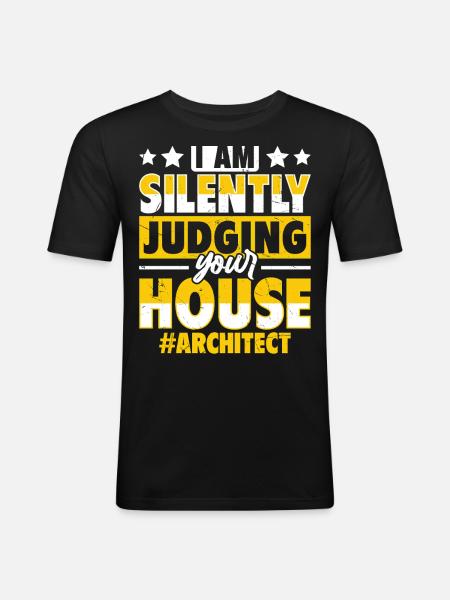 Architect - Men's Slim Fit T-Shirt - black