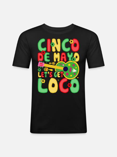 Cinco De Mayo - Men's Slim Fit T-Shirt - black