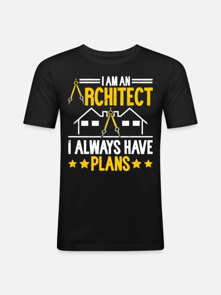 Architect - Men's Slim Fit T-Shirt - black