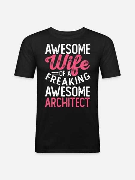Architect - Men's Slim Fit T-Shirt - black