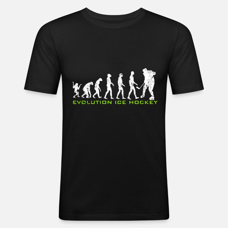 Evolution Ice Hockey - Men's Slim Fit T-Shirt - black