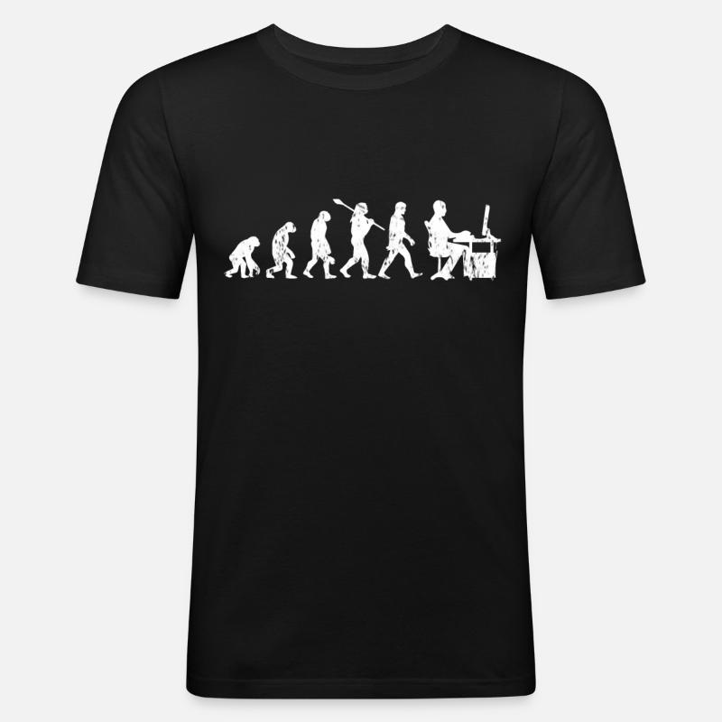 Cadeau Evolution du jeu - T-shirt près du corps Homme - noir