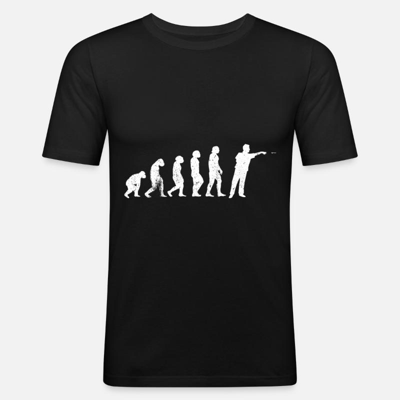Darts evolution - Men's Slim Fit T-Shirt - black