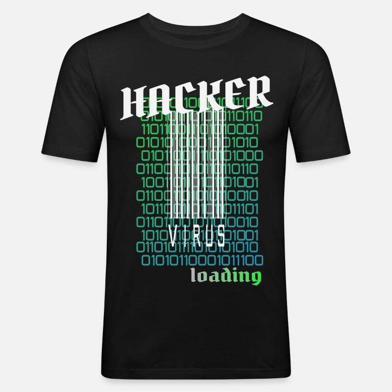 Anonymous, hacker - Men's Slim Fit T-Shirt - black