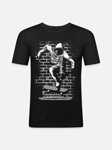 Skate | Skater | Skateboard | Skating - Men's Slim Fit T-Shirt - black