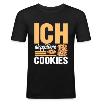 Programmierer Informatiker Informatik - Männer Slim Fit T-Shirt - Schwarz - Vorne - Nik (191cm)