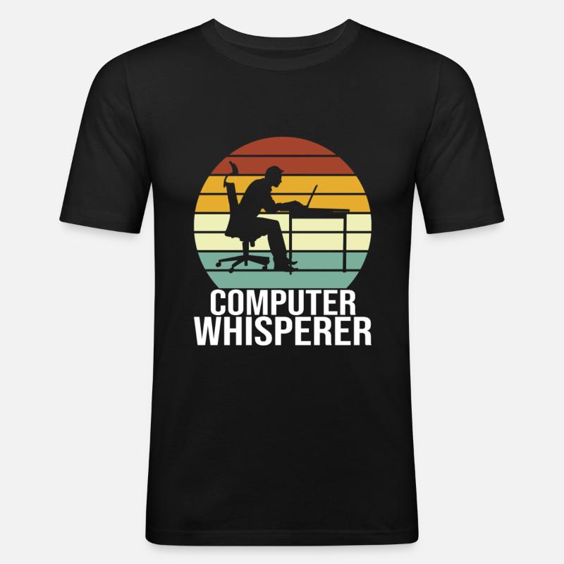 Programmierer Informatiker Informatik - Männer Slim Fit T-Shirt - Schwarz