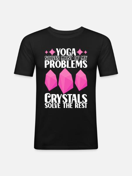 Yoga Yogi Relax - Men's Slim Fit T-Shirt - black
