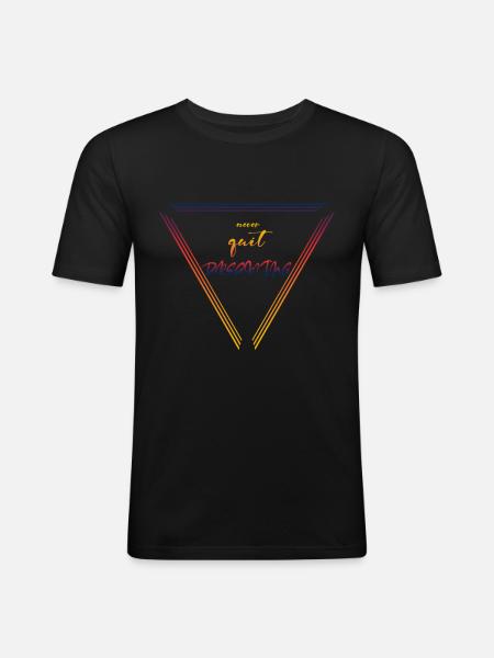 Never Stop Dreaming - Men's Slim Fit T-Shirt - black
