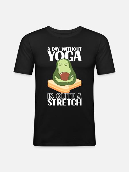 Avocado Toast - Men's Slim Fit T-Shirt - black