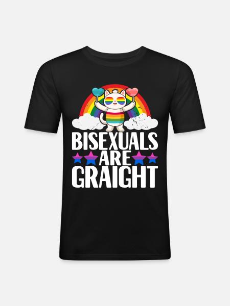 Fierté gaie LGBTQ - T-shirt près du corps Homme - noir
