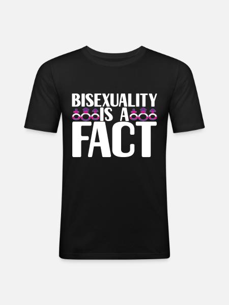 Bisexuels LGBTQ - T-shirt près du corps Homme - noir