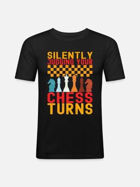 Chess Chess Players - Men's Slim Fit T-Shirt - black