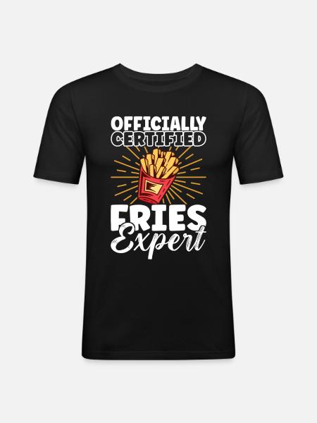 Hamburgers de restauration rapide - T-shirt près du corps Homme - noir