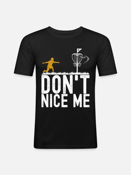 Disc Golf Disc Golfer - Men's Slim Fit T-Shirt - black