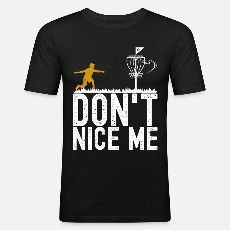 Disc Golf Disc Golfer - Men's Slim Fit T-Shirt - black