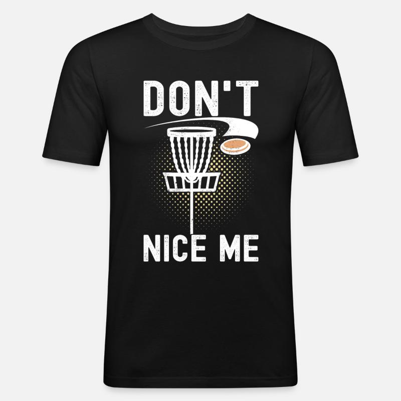 Disc Golf Disc Golfer - Men's Slim Fit T-Shirt - black