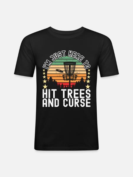 Disc Golf Disc Golfer - Men's Slim Fit T-Shirt - black