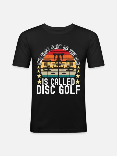 Disc Golf Disc Golfer - Men's Slim Fit T-Shirt - black