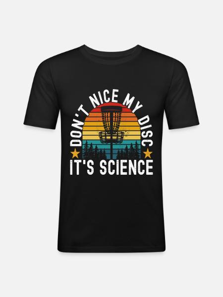 Disc Golf Disc Golfer - Men's Slim Fit T-Shirt - black
