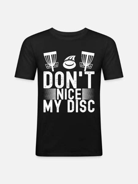 Disc Golf Disc Golfer - Men's Slim Fit T-Shirt - black