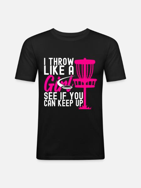 Disc Golf Disc Golfer - Men's Slim Fit T-Shirt - black