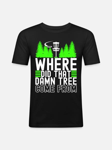 Disc Golf Disc Golfer - Men's Slim Fit T-Shirt - black
